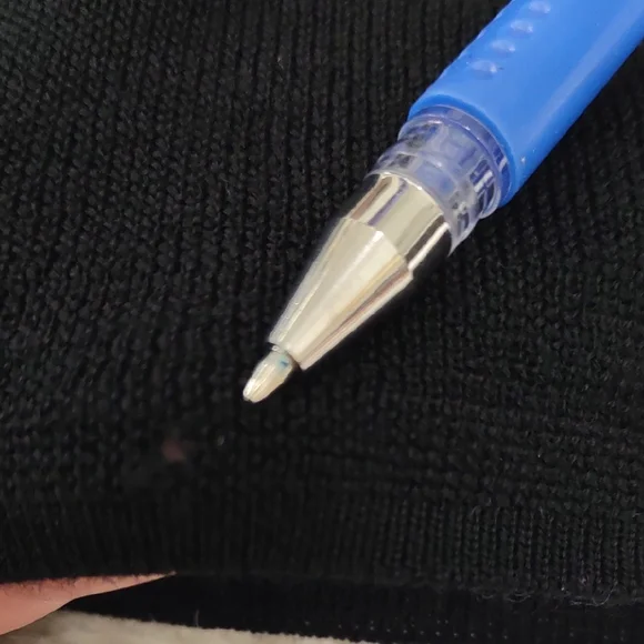 J Crew Black Sweater with Leopard Print Collar - Picture 9 of 17